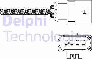 Delphi ES20303-12B1 - Лямбда-зонд, датчик кислорода autosila-amz.com