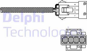 Delphi ES20230-12B1 - Лямбда-зонд, датчик кислорода autosila-amz.com