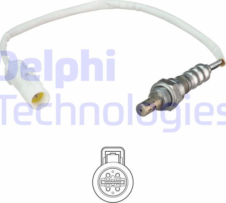 Delphi ES21087-12B1 - Лямбда-зонд, датчик кислорода autosila-amz.com