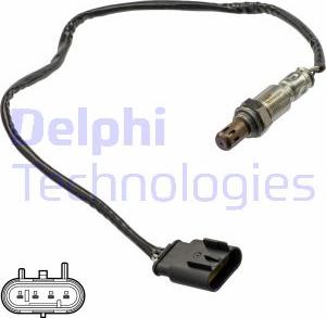 Delphi ES21076-12B1 - Лямбда-зонд, датчик кислорода autosila-amz.com