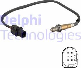 Delphi ES21150-12B1 - Лямбда-зонд, датчик кислорода autosila-amz.com