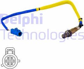 Delphi ES21184-12B1 - Лямбда-зонд, датчик кислорода autosila-amz.com
