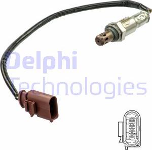 Delphi ES21187-12B1 - Лямбда-зонд, датчик кислорода autosila-amz.com