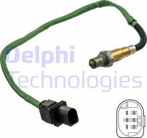 Delphi ES21131-12B1 - Лямбда-зонд, датчик кислорода autosila-amz.com