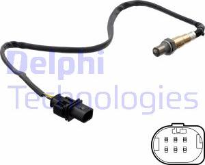 Delphi ES21322-12B1 - Лямбда-зонд, датчик кислорода autosila-amz.com
