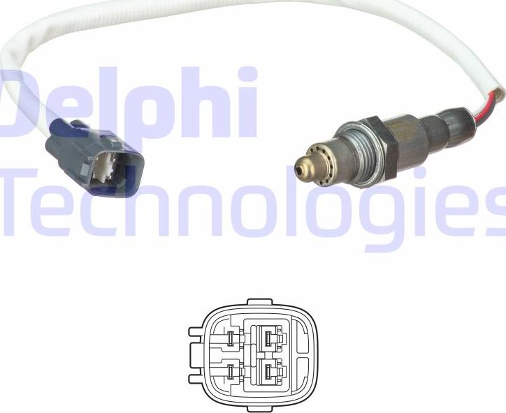 Delphi ES21253-12B1 - Лямбда-зонд, датчик кислорода autosila-amz.com