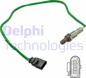 Delphi ES21206-12B1 - Лямбда-зонд, датчик кислорода autosila-amz.com