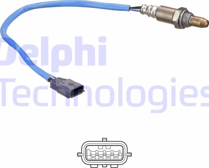 Delphi ES21216-12B1 - Лямбда-зонд, датчик кислорода autosila-amz.com