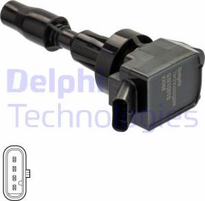 Delphi GN10910-12B1 - Катушка зажигания autosila-amz.com