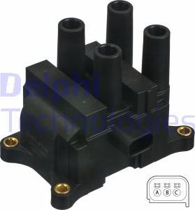 Delphi GN10449-12B1 - Катушка зажигания autosila-amz.com