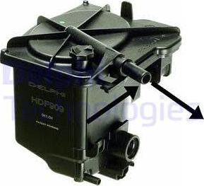 Delphi HDF909 - Топливный фильтр autosila-amz.com