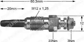 Delphi HDS343 - SWIECA ZAROWA 11V VW 1,6 1,9TD autosila-amz.com