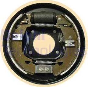 Delphi LG15071 - Комплект тормозных колодок, барабанные autosila-amz.com