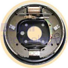 Delphi LG15854 - Комплект тормозных колодок, барабанные autosila-amz.com