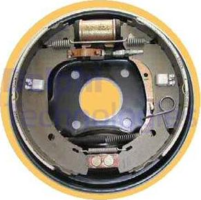 Delphi LG15852 - Комплект тормозных колодок, барабанные autosila-amz.com