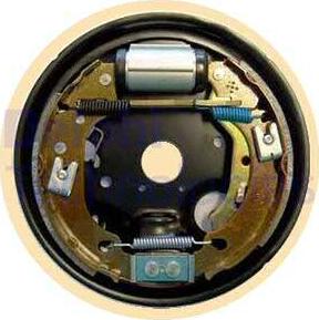 Delphi LG16009 - Комплект тормозных колодок, барабанные autosila-amz.com