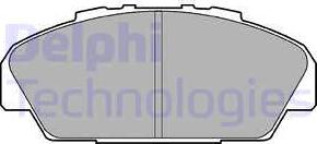 Delphi LP949 - Тормозные колодки, дисковые, комплект autosila-amz.com