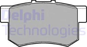 Delphi LP948 - Тормозные колодки, дисковые, комплект autosila-amz.com
