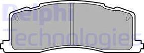 Delphi LP943 - Тормозные колодки, дисковые, комплект autosila-amz.com