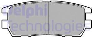 Delphi LP954 - Тормозные колодки, дисковые, комплект autosila-amz.com