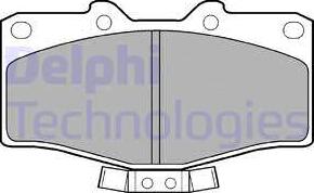 Delphi LP951 - Тормозные колодки, дисковые, комплект autosila-amz.com