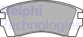 Delphi LP952 - Тормозные колодки, дисковые, комплект autosila-amz.com