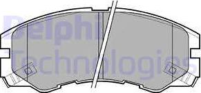 Delphi LP964 - Тормозные колодки, дисковые, комплект autosila-amz.com