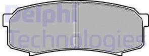 Delphi LP963 - Тормозные колодки, дисковые, комплект autosila-amz.com