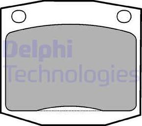 Delphi LP96 - Тормозные колодки, дисковые, комплект autosila-amz.com
