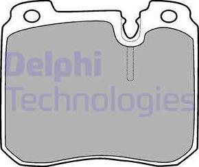 Delphi LP908 - Тормозные колодки, дисковые, комплект autosila-amz.com
