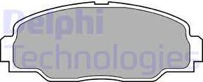 Delphi LP988 - Тормозные колодки, дисковые, комплект autosila-amz.com