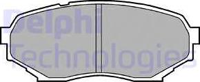 Delphi LP934 - Тормозные колодки, дисковые, комплект autosila-amz.com