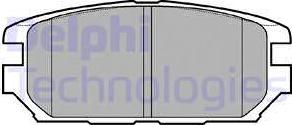 Delphi LP921-18B1 - Тормозные колодки, дисковые, комплект autosila-amz.com