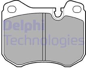 Delphi LP446 - Тормозные колодки, дисковые, комплект autosila-amz.com