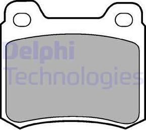 Delphi LP440 - Тормозные колодки, дисковые, комплект autosila-amz.com