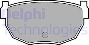 Delphi LP454 - Тормозные колодки, дисковые, комплект autosila-amz.com