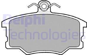 Delphi LP453 - Тормозные колодки, дисковые, комплект autosila-amz.com