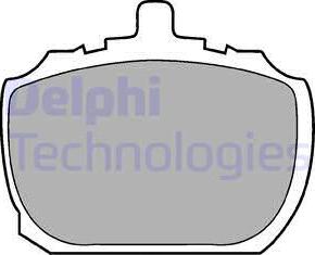 Delphi LP45 - Тормозные колодки, дисковые, комплект autosila-amz.com