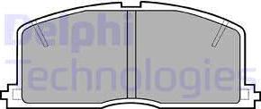 Delphi LP460 - Тормозные колодки, дисковые, комплект autosila-amz.com