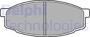 Delphi LP461 - Тормозные колодки, дисковые, комплект autosila-amz.com