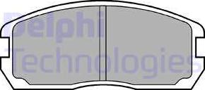 Delphi LP467 - Тормозные колодки, дисковые, комплект autosila-amz.com