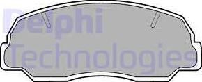 Delphi LP400 - Тормозные колодки, дисковые, комплект autosila-amz.com