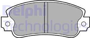 Delphi LP419 - Тормозные колодки, дисковые, комплект autosila-amz.com