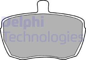 Delphi LP41 - Тормозные колодки, дисковые, комплект autosila-amz.com