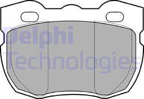 Delphi LP481 - Тормозные колодки, дисковые, комплект autosila-amz.com