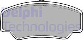 Delphi LP488 - Тормозные колодки, дисковые, комплект autosila-amz.com