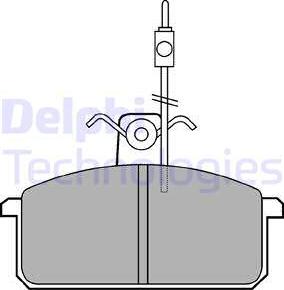 Delphi LP436 - Тормозные колодки, дисковые, комплект autosila-amz.com