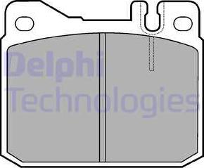 Delphi LP427 - Тормозные колодки, дисковые, комплект autosila-amz.com