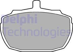 Delphi LP47 - Тормозные колодки, дисковые, комплект autosila-amz.com