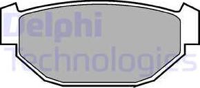 Delphi LP549 - Тормозные колодки, дисковые, комплект autosila-amz.com